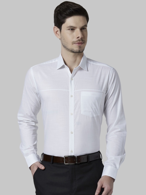

Park Avenue Men White Slim Fit Solid Formal Shirt