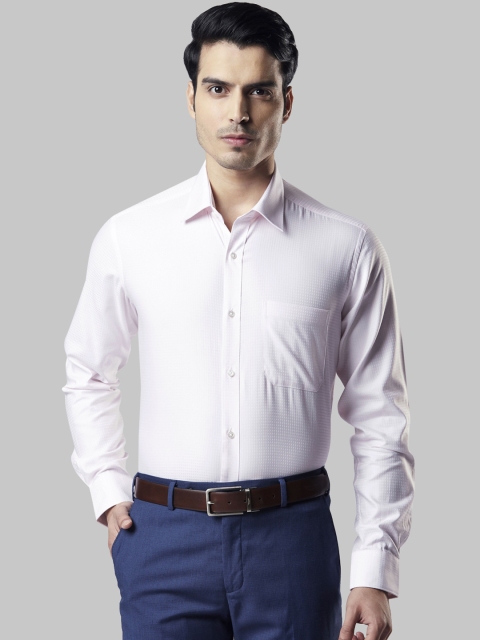 

Raymond Men Pink Regular Fit Printed Formal Shirt