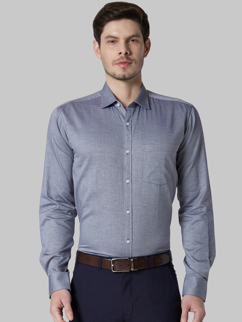 

Park Avenue Men Grey Slim Fit Solid Formal Shirt