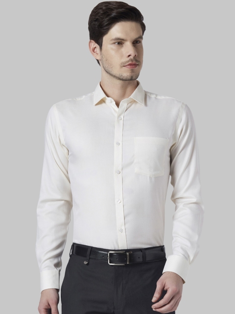 

Park Avenue Men Beige Slim Fit Solid Formal Shirt