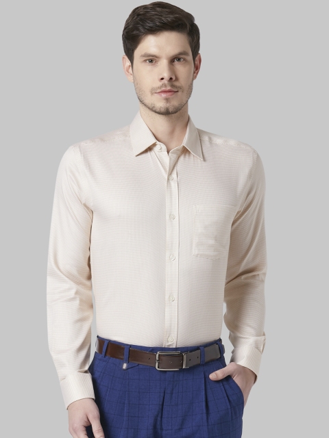 

Park Avenue Men Beige Regular Fit Printed Formal Shirt