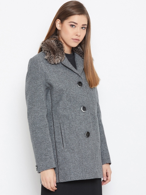 

Spirit Women Grey Self Design Blazer