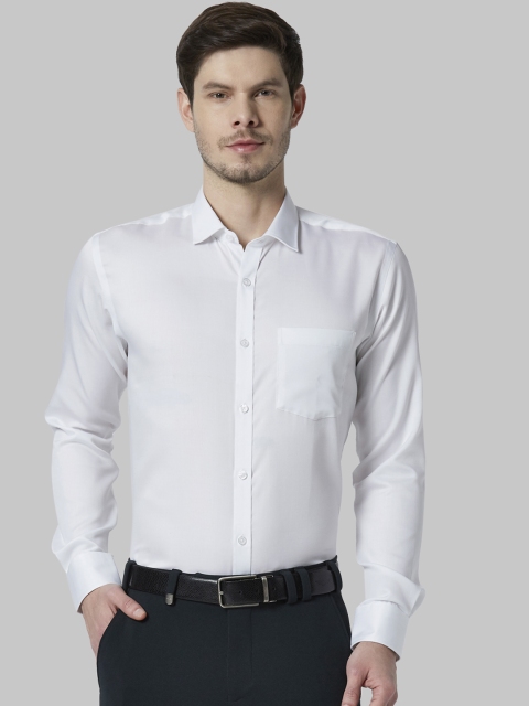 

Park Avenue Men White Slim Fit Solid Formal Shirt