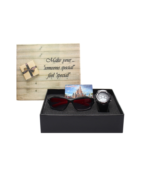 

Fantasy World Kids Watch & Sunglass Gift Set, Black