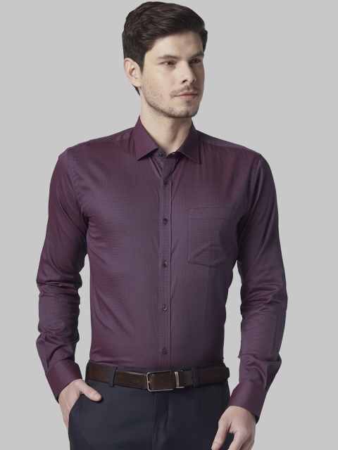 

Park Avenue Men Violet Slim Fit Printed Formal Shirt