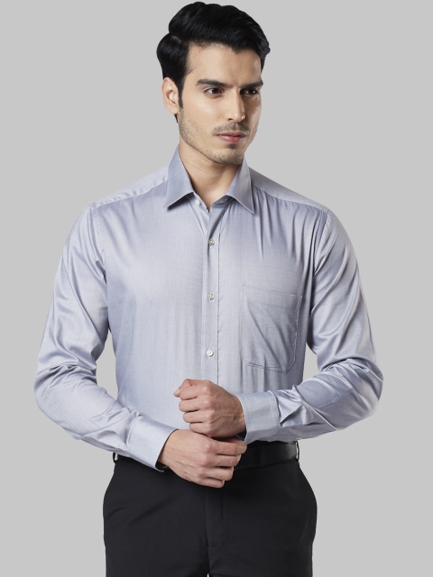 

Raymond Men Grey Regular Fit Solid Formal Shirt