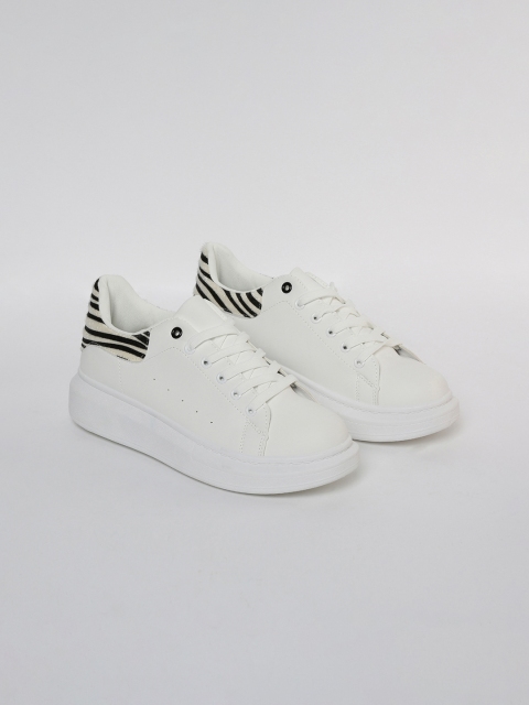 

Ginger by Lifestyle Women White Sneakers