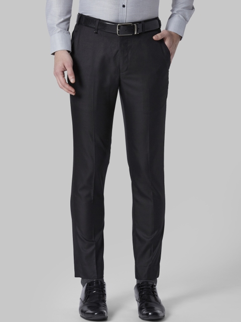

Park Avenue Men Black Regular Fit Solid Formal Trousers