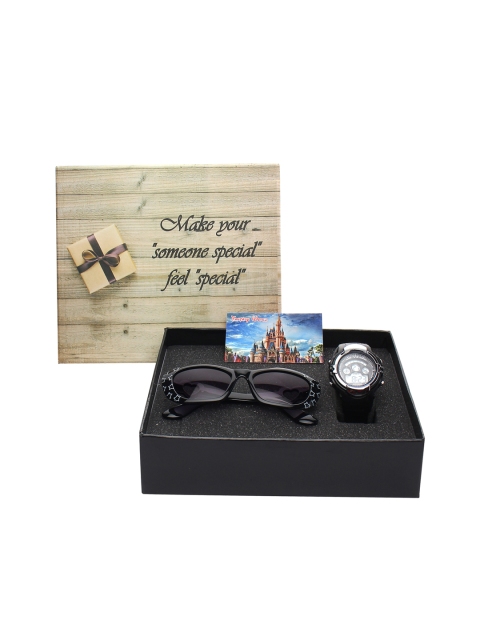 

Fantasy World Kids Watch & Sunglass Gift Set, Black