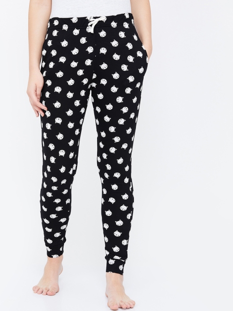 

Ginger by Lifestyle Women Black & White Printed Lounge Pants