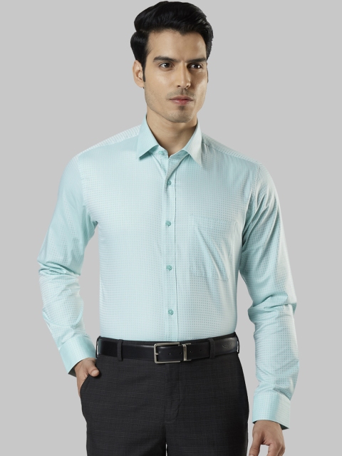 

Raymond Men Green Regular Fit Printed Formal Shirt