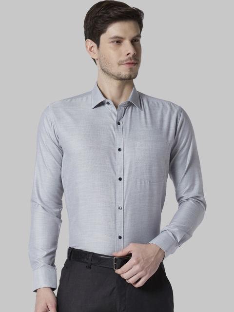 

Park Avenue Men Grey Slim Fit Solid Formal Shirt