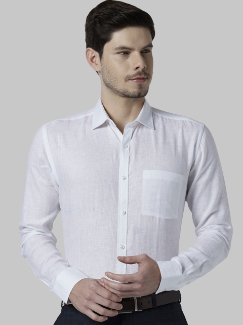 

Park Avenue Men White Slim Fit Solid Formal Shirt