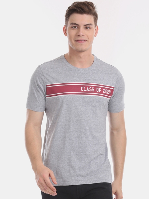 

Colt Men Grey Printed Round Neck T-shirt