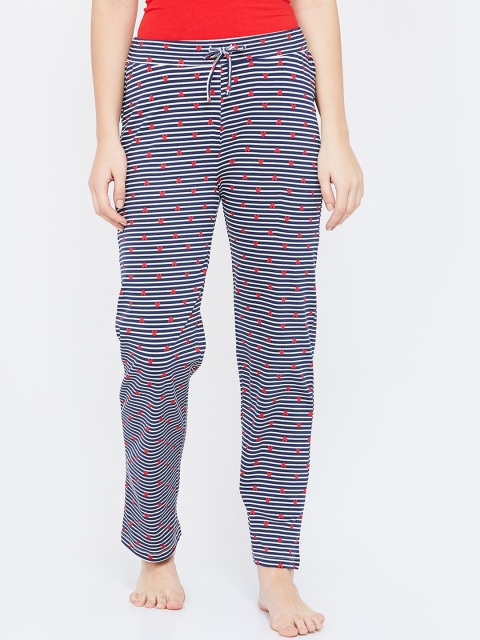 

Ginger by Lifestyle Women Blue & White Striped Pyjamas