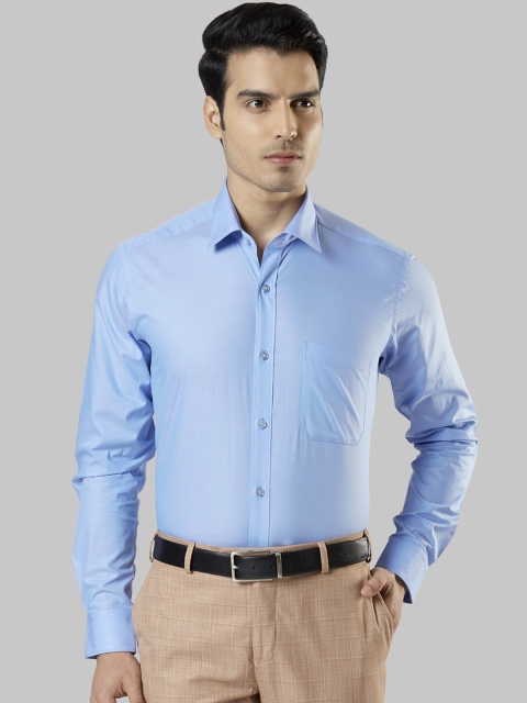 

Raymond Men Blue Regular Fit Solid Formal Shirt