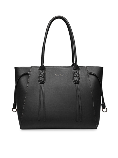 

Diana Korr Black Solid Handheld Bag