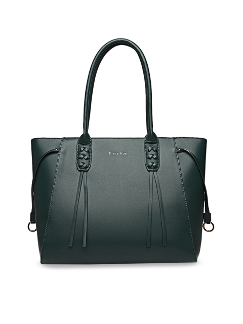 

Diana Korr Green Solid Handheld Bag