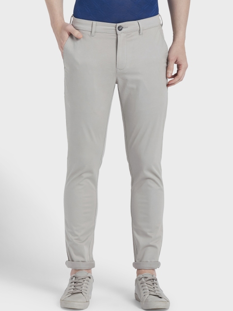 

ColorPlus Men Grey Regular Fit Solid Regular Trousers