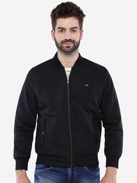 

Duke Men Black Solid Padded Jacket