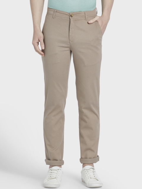 

ColorPlus Men Beige Tapered Fit Solid Regular Trousers