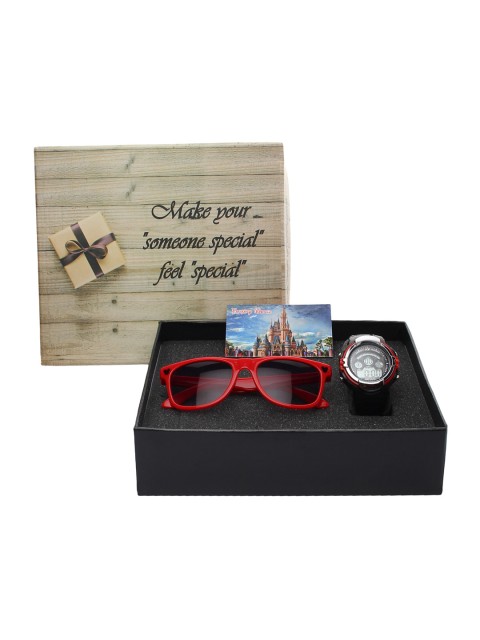 

Fantasy World Kids Watch & Sunglass Gift Set, Red