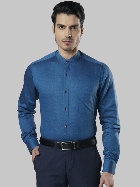 

Raymond Men Teal Blue Regular Fit Solid Formal Shirt
