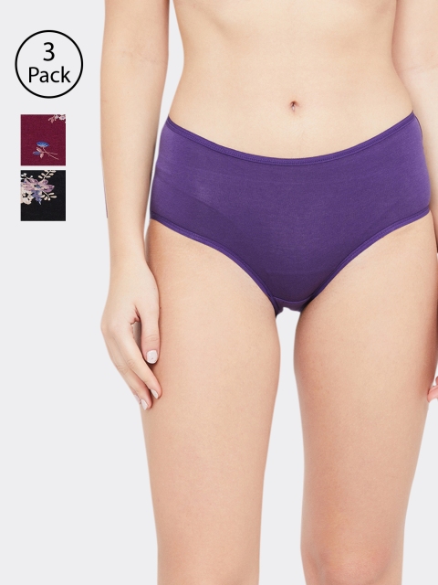

Ginger by Lifestyle Women Pack of 3 Assorted Basic Briefs 8903742181469