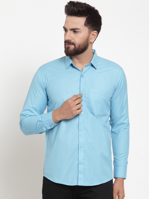 

JAINISH Men Blue Regular Fit Printed Casual Shirt