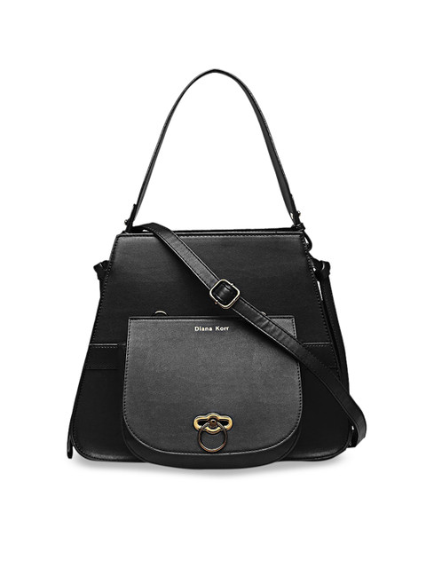 

Diana Korr Black Solid Handheld Bag
