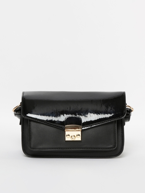

Ginger by Lifestyle Black Solid Sling Bag