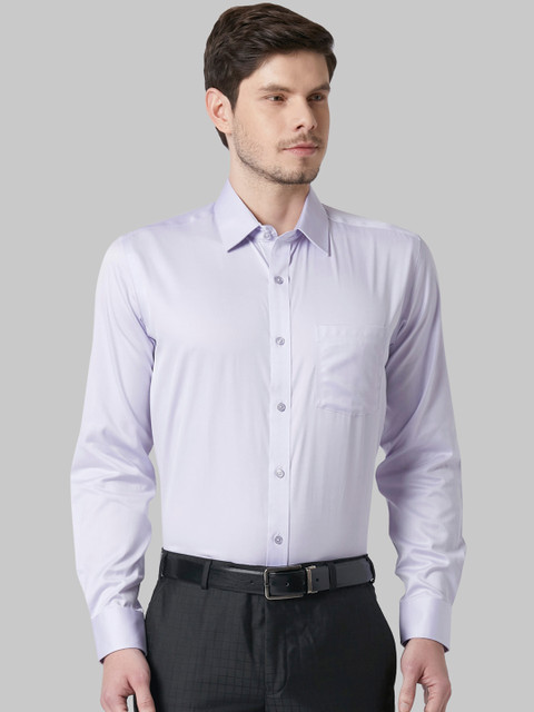 

Park Avenue Men Lavender Regular Fit Solid Formal Shirt