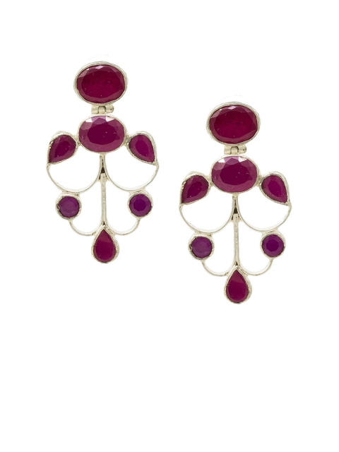 

Unniyarcha Jewellery Pink Contemporary Studs