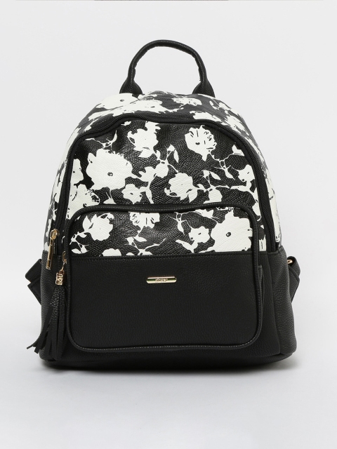 

Ginger by Lifestyle Women Black & White Graphic Backpack