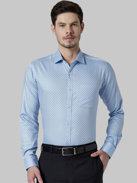 

Park Avenue Men Blue Slim Fit Printed Formal Shirt