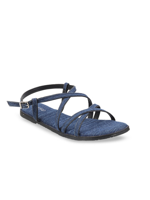 

Metro Women Blue Solid Open Toe Flats