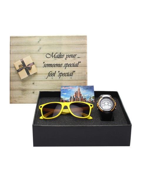 

Fantasy World Kids Watch & Sunglass Gift Set, Yellow