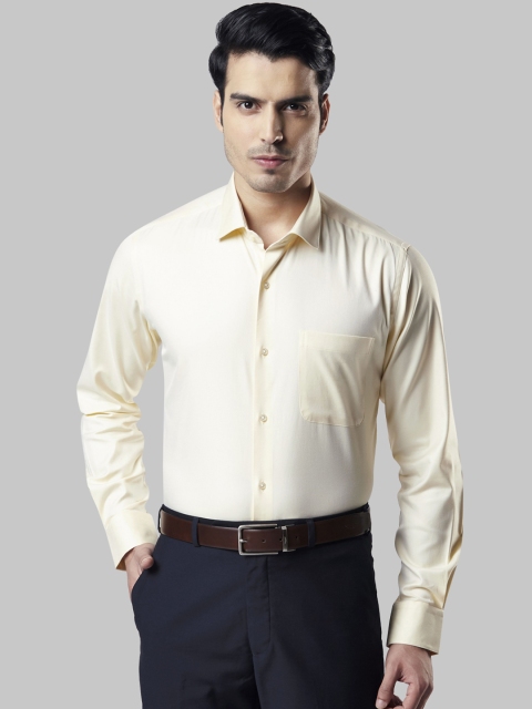 

Raymond Men Yellow Regular Fit Solid Formal Shirt