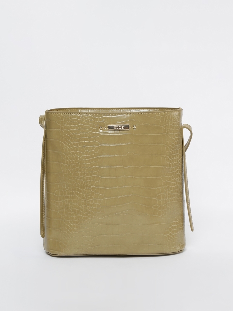 

CODE by Lifestyle Olive Green Textured Sling Bag