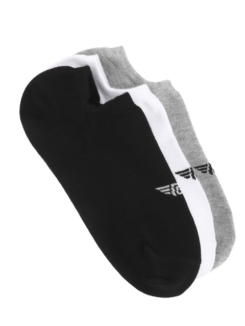 

Red Tape Men Pack of 3 Assorted Ankle-Length Socks, Black