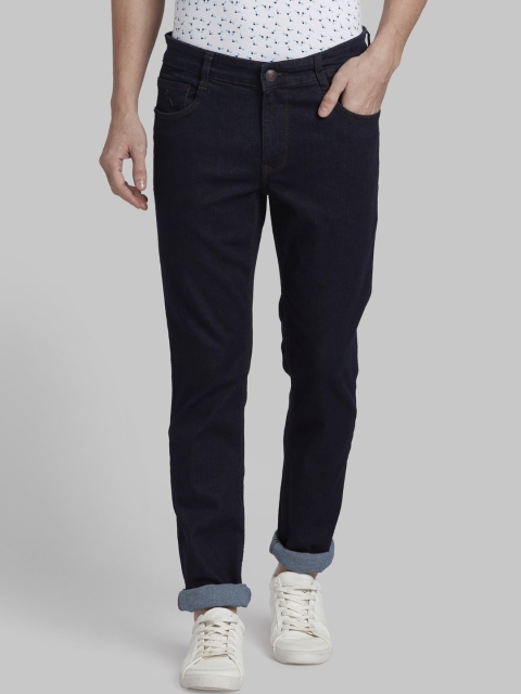 

Parx Men Navy Blue Tapered Fit Mid-Rise Clean Look Jeans