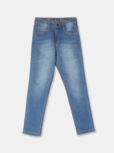 

Cherokee Boys Blue Slim Fit Mid-Rise Clean Look Stretchable Jeans