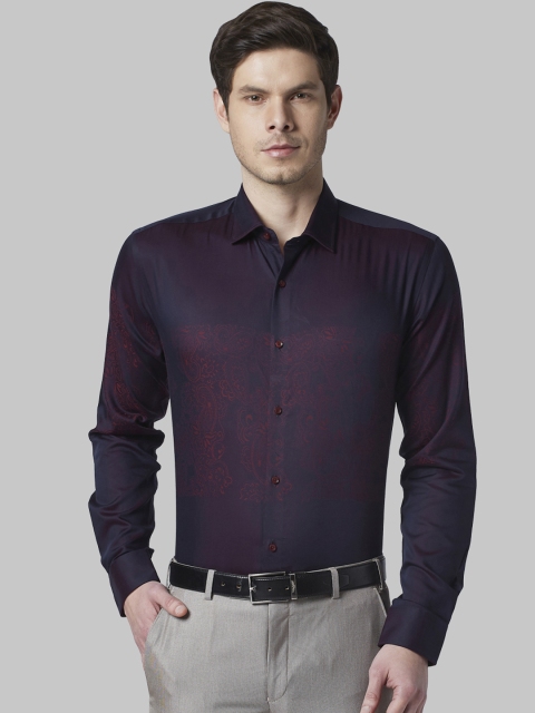 

Park Avenue Men Purple Slim Fit Printed Formal Shirt