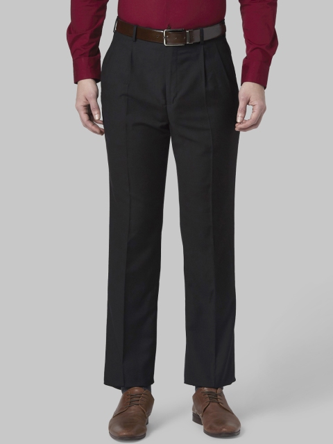 

Park Avenue Men Black Regular Fit Solid Formal Trousers