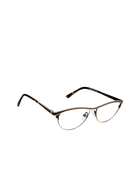 

Cardon Women Black & Beige Colourblocked Full Rim Cateye Frames EWCD2076