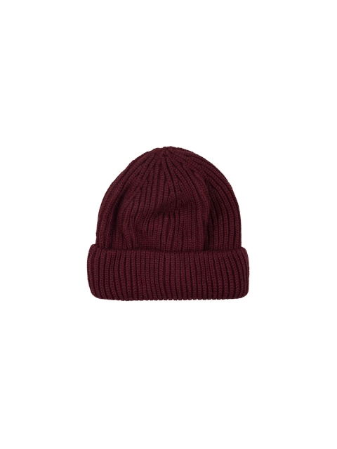 

NOISE Unisex Maroon Solid Beanie
