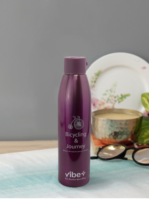 

Vibe Plus Unisex Purple Double Wall Stainless Steel Water Bottle 550 ml