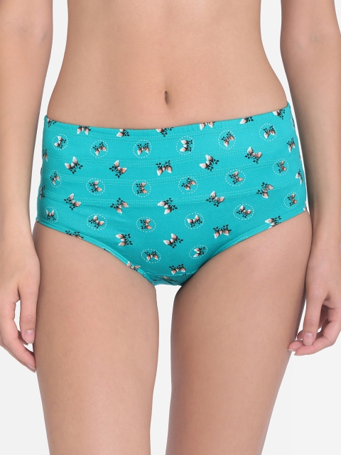 

Red Rose Women Green Printed Shaper Briefs, Sea green