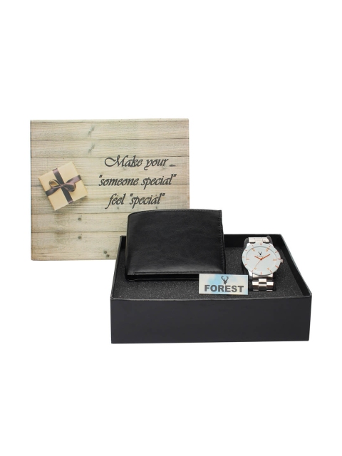 Hobforestessentials Men Watch & Wallet Gift Set, White