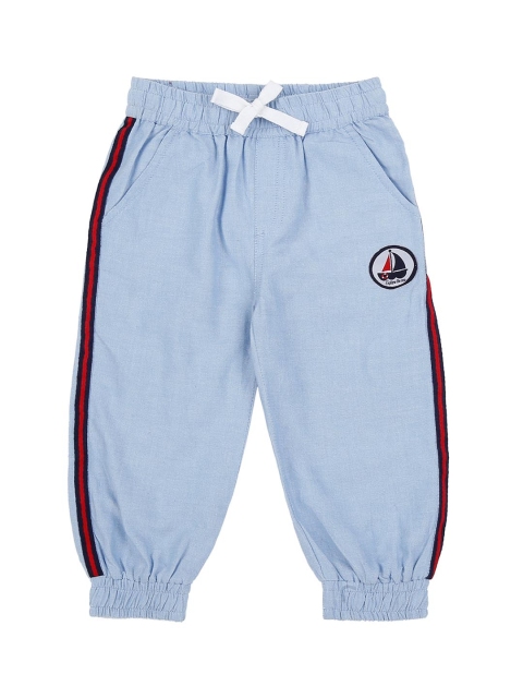 

Pantaloons Baby Infant Blue Regular Fit Solid Joggers
